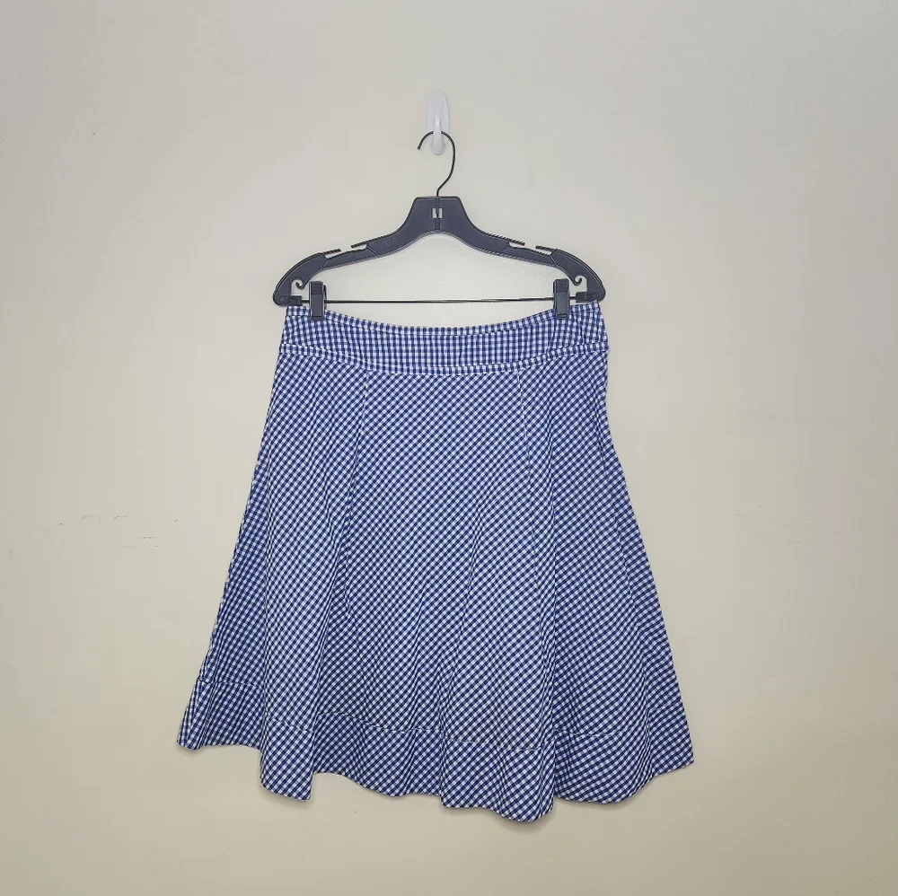 🎉 Women's Cato Blue & White Plaid Skirt Sz 12